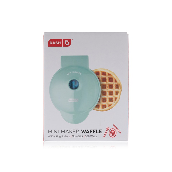 Dash mini waffle maker in aqua blue Spinneys UAE