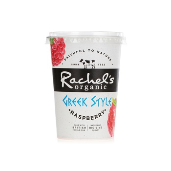 Rachel's Organic Greek Style Raspberry Yoghurt 450g