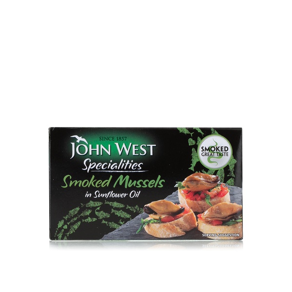 John West Smoked Mussels in Sunflower Oil 85g