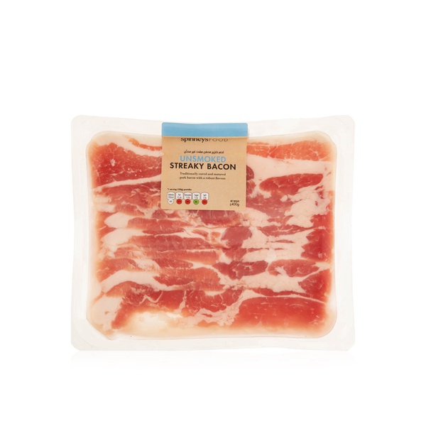 Spinneysfood Unsmoked Streaky Bacon 300g