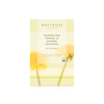 Waitrose Dandelion, Fennel and Ginger Infusion Tea Bags x 20