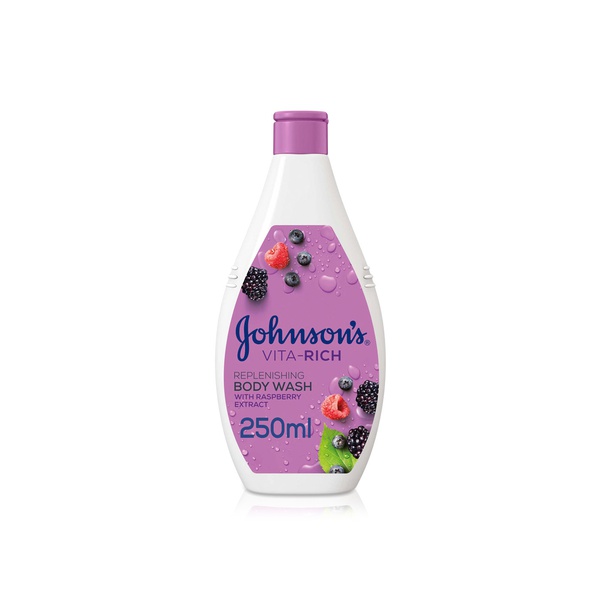 Johnson's Vita-Rich Replenishing Body Wash with Raspberry Extract 250ml