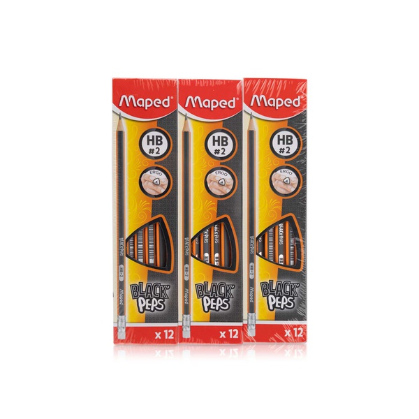 Maped Black'Peps Pencils 3 Boxes