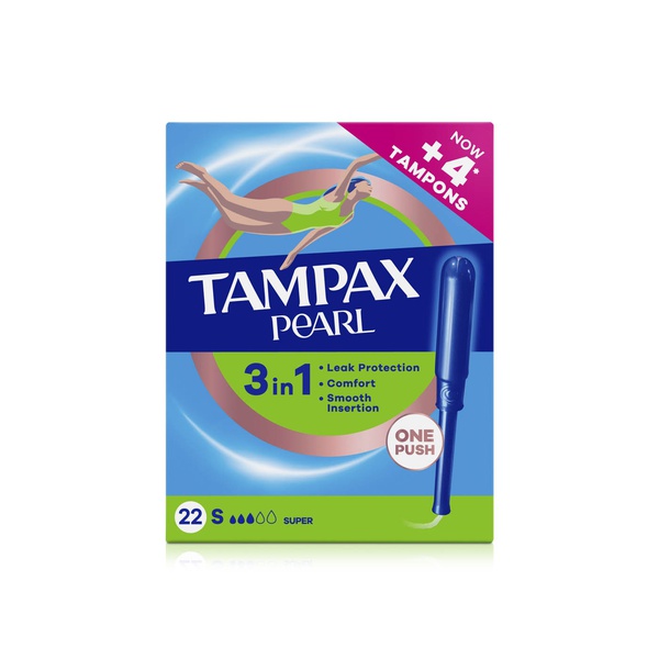 Tampax Pearl Super Tampons x 22