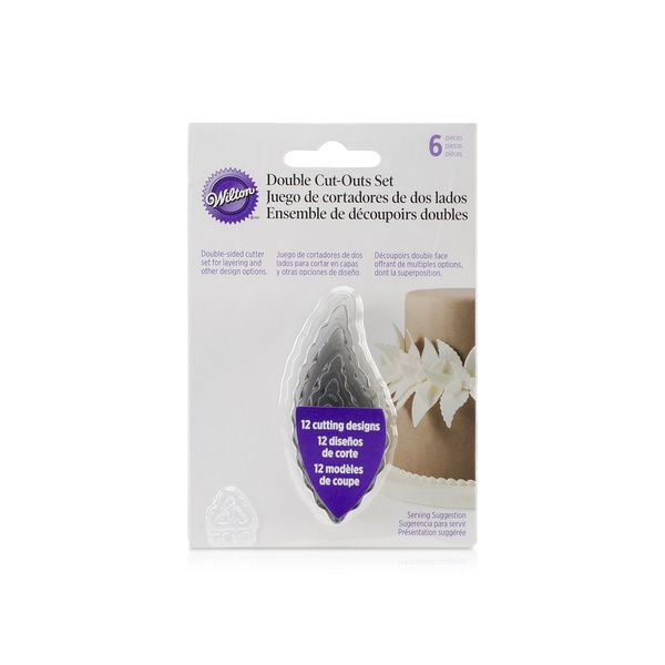Wilton Double Leaf Fondant Cutter Set 6s