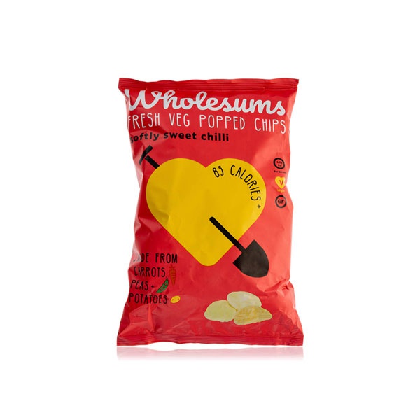 اشتري Wholesums sweet chilli fresh veg popped chips 80g في الامارات