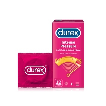 Durex Intense Pleasure Condoms x 12
