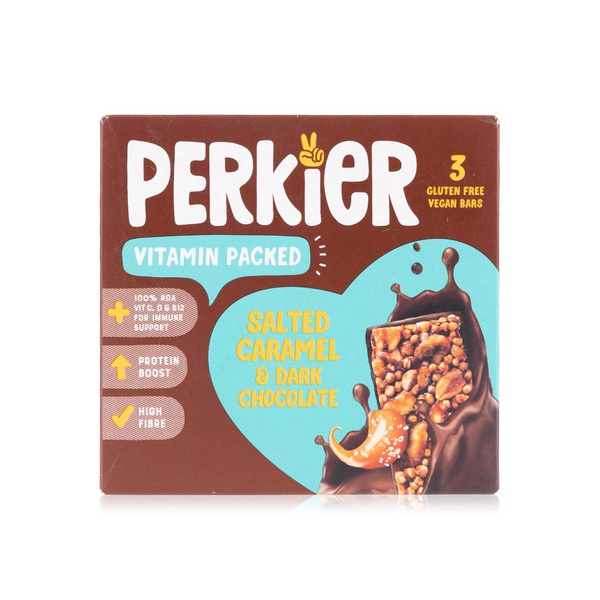 Perkier Salted Caramel and Dark Chocolate Bar 37g x 3