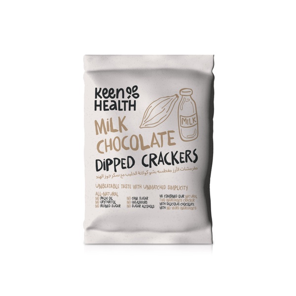 Keen Health Milk Chocolate Dipped Crackers 9g