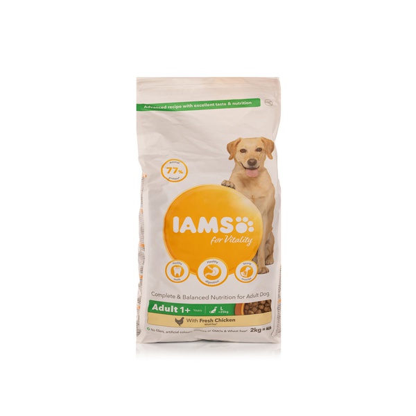 اشتري Iams vitality large breed adult dog food with chicken 2kg في الامارات