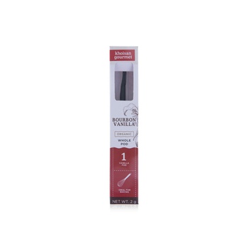 Khoisan Organic Bourbon Vanilla Whole Pod 2g