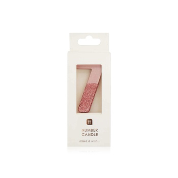 Talking Tables Rose Gold Glitter Candle - 7