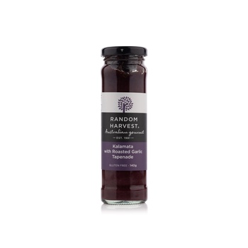 Random Harvest Kalamata with Roasted Garlic Tapenade 140g