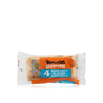Warburtons Gluten-Free 4 Soft Sliced White Rolls 232g