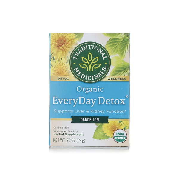 اشتري Traditional Medicinals organic detox dandelion tea 16s 24g في الامارات