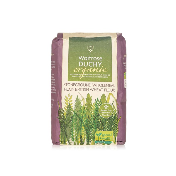 اشتري Waitrose Duchy organic plain British wholemeal flour 1.5kg في الامارات