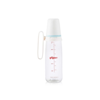 Pigeon Nursing Glass Bottle with Handle 240ml