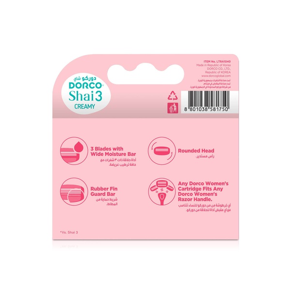 Dorco Women Shai 3 Cartridge 4 Pack