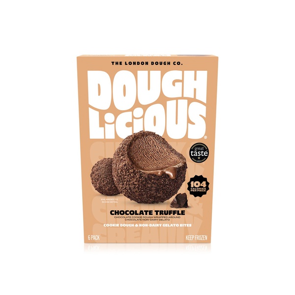 Doughlicious Frozen Vegan Chocolate Truffle Cookie Dough & Gelato Bites 204g
