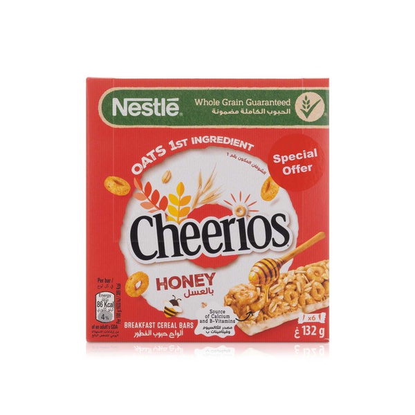 Nestle Cheerios Honey Cereal Bars 22g 6 Pack