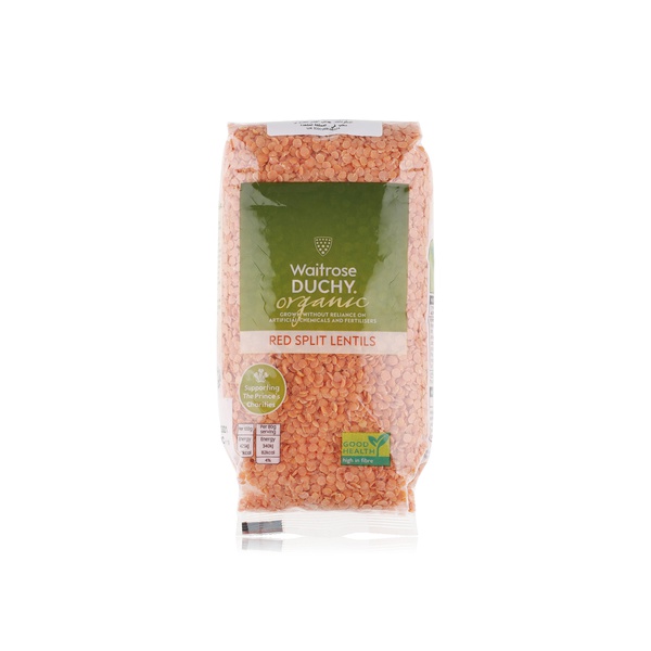 Buy Waitrose Duchy organic red split lentils 500g in UAE