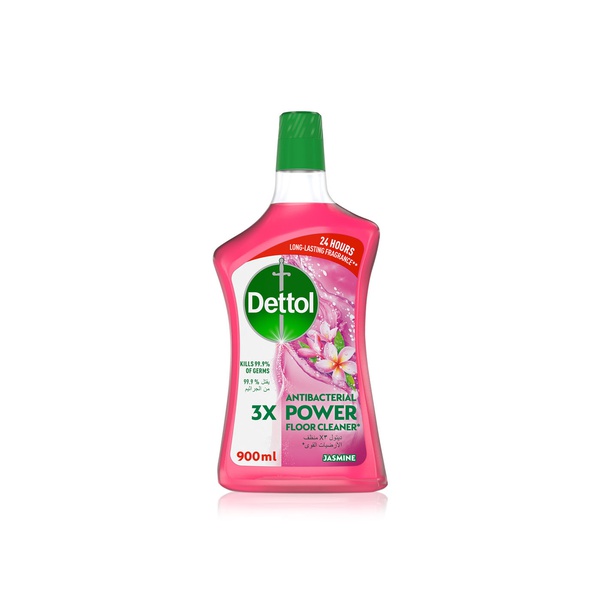 Buy Dettol antibacterial power floor cleaner jasmine 900ml in UAE