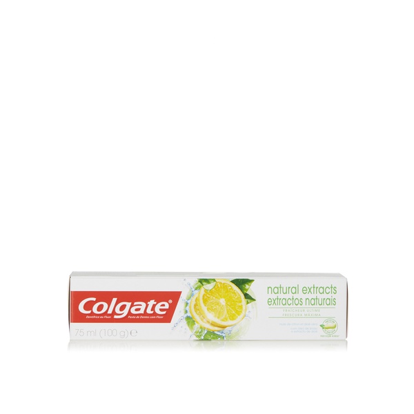 اشتري Colgate Natural Extracts lemon toothpaste 75ml في الامارات