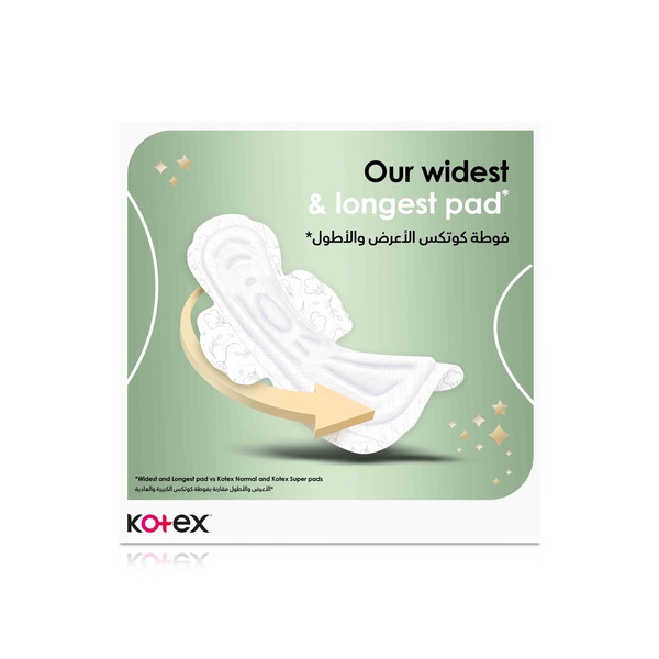 Kotex Natural Maxi Protect Overnight Pads with Wings 22s