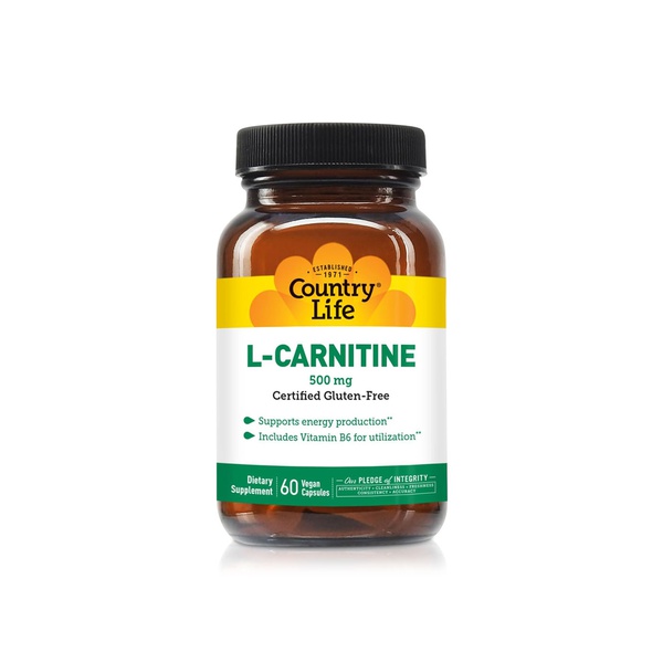 Country Life L-Carnitine 500mg Capsules x 60