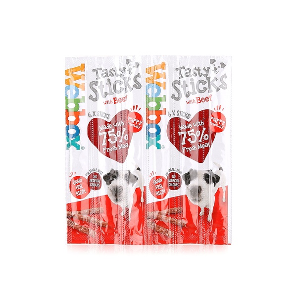 Webbox Tasty Sticks with Beef x 6
