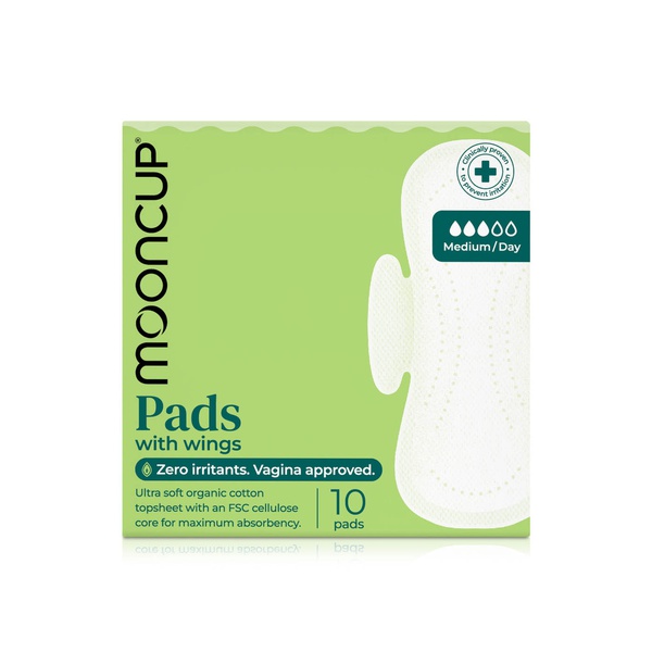 Mooncup Medium Day Pads with Wings x 10