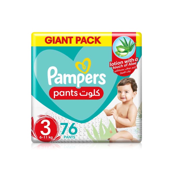 Pampers Baby Dry Pants Diapers Aloe Vera Size 3 x 76