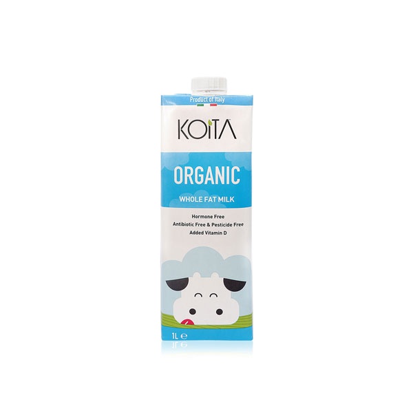 اشتري Koita organic whole milk with vitamin A and D3 1ltr في الامارات