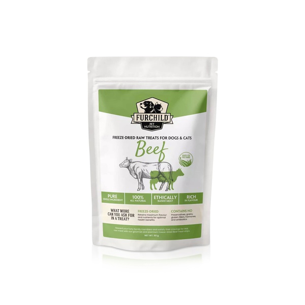 Furchild Grass Fed Beef Treats for Dogs & Cats 50g