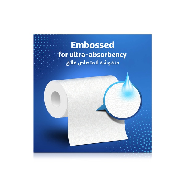 Kleenex Multi Purpose Kitchen Tissue Paper Towel 40 Sheets x 2 Ply x 4 Rolls