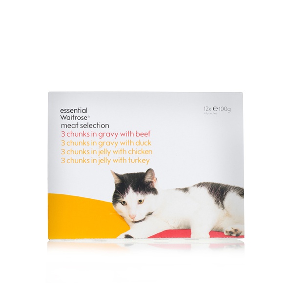 اشتري Essential Waitrose meat selection cat food 12x100g في الامارات