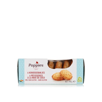 Poppies Coconut Macaroons x 6 190g