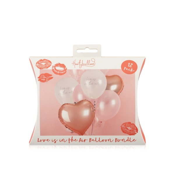 Hootyballoo "love Is in the Air" Valentine's Day Balloons 12 Pack