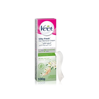 Veet Silky Fresh Hair Removal Cream for Dry Skin with Shea Butter & Lily Fragrance 100g