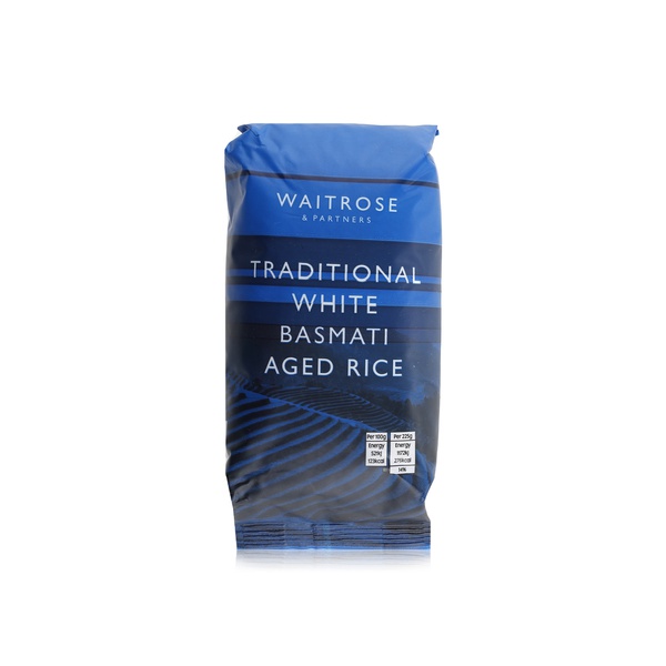 Buy Waitrose Traditional White Basmati Rice 500g in UAE