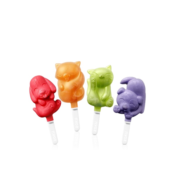 Zoku Ice Pop Mold Tray Cat & Dog Set x 4