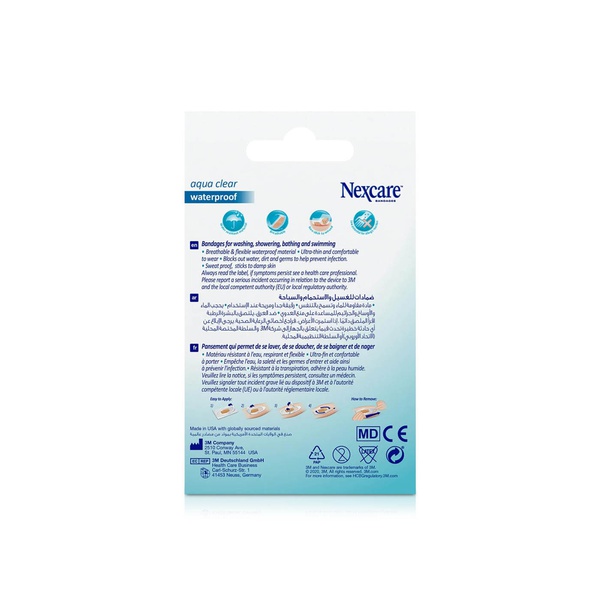 Nexcare Aqua Clear Waterproof Bandages 26mm x 57mm 20s