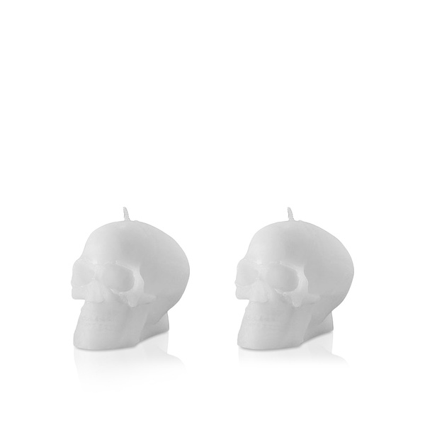 Hootyballoo Halloween Candles Mini Skull x 2