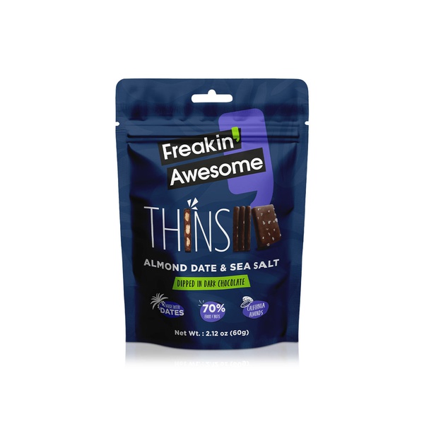 Freakin' Awesome Almond Date & Sea Salt Thins 60g