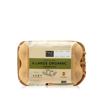 FineFOOD Large Organic Chicken Eggs x 6