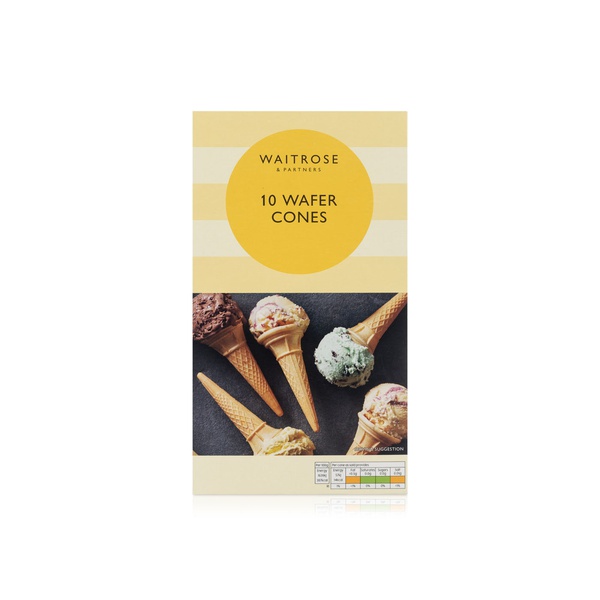 Waitrose Wafer Ice Cream Cones x 10 75g
