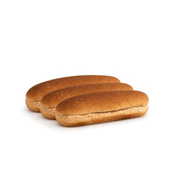 Brown Hot Dog Rolls x 6 420g