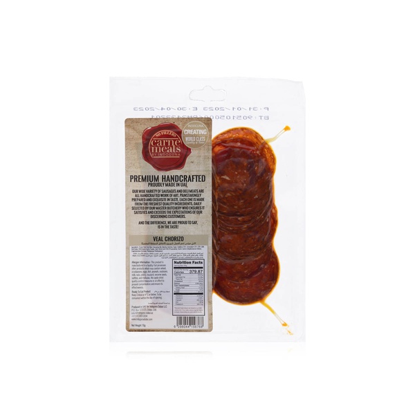 Carne Meats Sliced Veal Chorizo 70g