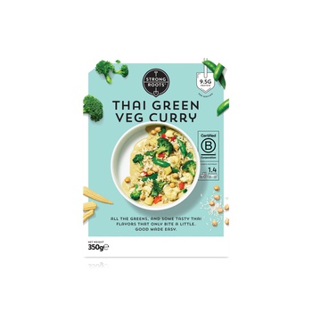 Strong Roots Frozen Thai Green Veg Curry 350G
