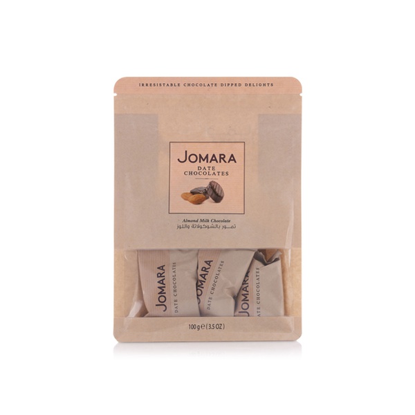 Buy Jomara date almond milk chocolates 100g in UAE